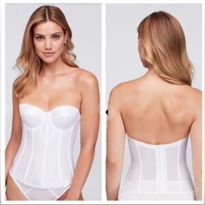 Calina Signature White Corset Bustier 42E Bridal Shapewear